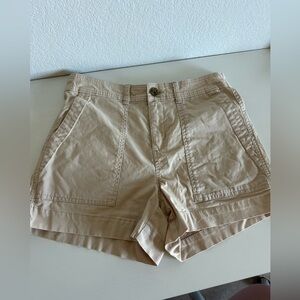 Women's Tan Cargo Shorts